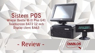 POS Wincor Beetle MII Plus G41 cu Touchscreen BA72 si display client BA63 [upl. by Krystle691]