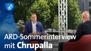 ARDSommerinterview mit Tino Chrupalla AfD [upl. by Ekaterina189]