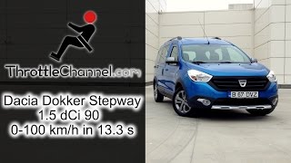 Dacia Dokker Stepway 15 dCi acceleration  ThrottleChannelcom [upl. by Jonie]