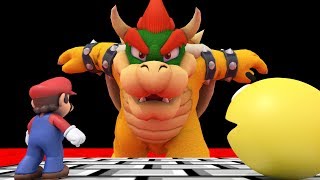 Pacman and Mario vs Bowser [upl. by Jordon]