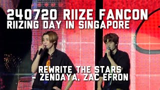 Rewrite The Stars — Zendaya Zac Efron RIIZE Cover 240720 RIIZE Fancon  Riizing Day in Singapore [upl. by Frazer]