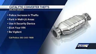 Catalytic converter thefts on the rise in Southern Palm Beach County [upl. by Gnilrac260]