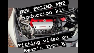 The NEW 3” Tegiwa induction kit fitting video on Sean’s Championship white FN2 type R FAN OF THIS [upl. by Roslyn776]