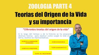 Zoología Parte 4 Las teorías del origen de la vida y su importancia [upl. by Harlen]