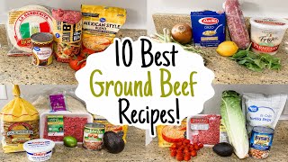 10 of the BEST Ground Beef Recipes  Tasty Quick amp Cheap Dinners Made EASY  Julia Pacheco [upl. by Odidnac]