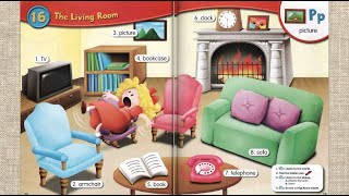 Longmans Picture Dictionary for Children  The living room  Topic 16 [upl. by Templas]