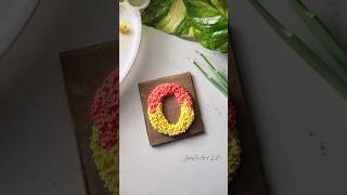 Alphabet O texture art 🧻😮 art diy textureart alphabet 5minutecrafts trending [upl. by Dari]