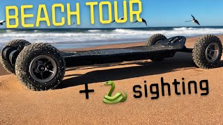 Exploring Kirra Beach Coolangatta and Tweed Heads on the Linnpower Evo Mk1 Plus SNAKE SIGHTING [upl. by Siblee]