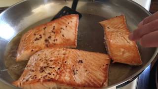 SALMON A LA MANTEQUILLA Y AJO [upl. by Dorsey117]