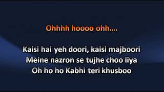 Tujh Mein Rab Dikhta Hai Song Karaoke With Lyrics [upl. by Eicart]