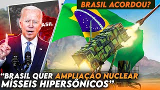 O gigante acordou Brasil quer MÍSSEIS HIPERSÔNICOS e AMPLIAÇÃO NUCLEAR Felipe Dideus [upl. by Gilemette]