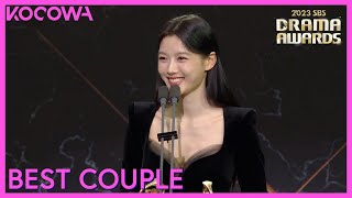 Best Couple Award Winners Song Kang amp Kim Yoo Jung  2023 SBS Drama Awards  KOCOWA [upl. by Andrews53]