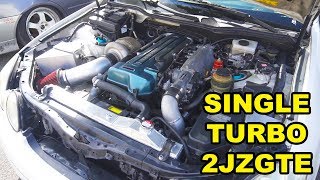 Single Turbo 2JZGTE GS300  IS300s First Drive [upl. by Nyvrem]