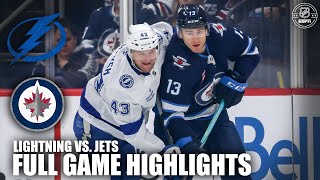 Tampa Bay Lightning vs Winnipeg Jets  Full Game Highlights  ESPN NHL [upl. by Schenck]