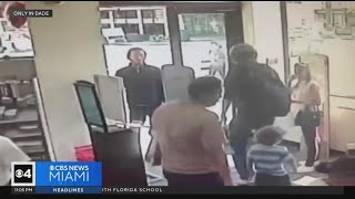 WATCH IT Brave dad fights off man accused of attempting to kidnap child from Miami Beach store [upl. by Kelsy]