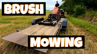 BRUSH MOWING access trails in the WOODS [upl. by Znarf]