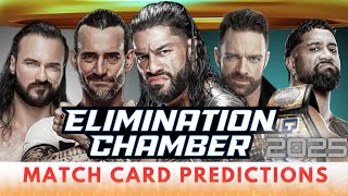 WWE Elimination Chamber 2025 Match Card Predictions  WWE Elimination Chamber Dream Card [upl. by Omari]