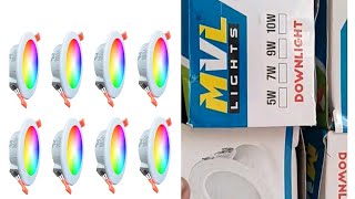 MVL led ceiling light 7in1 colour 10watt [upl. by Helbonnas]