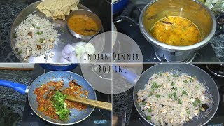 Dinner Routine  How to make a perfect Dinner THALI  Indian Dinner routine 2018 [upl. by Yelah]