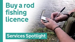 Buy a fishing rod licence on GOVUK [upl. by Luke]