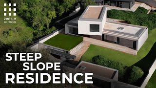 Modern Mansion on a Breathtaking Slope  Architecture amp Design House Tour [upl. by Hillari]