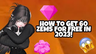 How to get 60 zems for free in ZEPETO 2023 [upl. by Oruam]