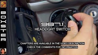 Headlight Switch  Porsche Boxster 9871 and 9872 2005  2012 [upl. by Alameda690]