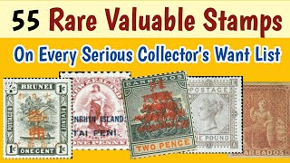 Rare Valuable Stamps That Are On Every Serious Collectors Want list  Lets Talk Philately [upl. by Eselehs]