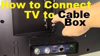 How to Connect a TV to a Cable Box [upl. by Lladnar295]