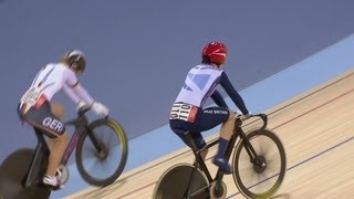 Womens Track Sprint SemiFinals  London 2012 Olympics [upl. by Etnemelc370]