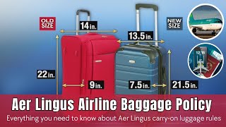 Everything you need to know about Aer Lingus carryon luggage rules  Manage Booking  Checkin [upl. by Kirbee401]