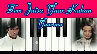 Tere Jaisa Yaar Kahan  Easy Piano Tutorial With Notation  YouTube · LalitaNayal [upl. by Riancho358]