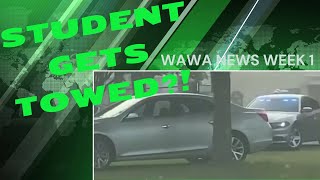 Student gets towed in parking lot Watch to see what happens next  WAWA News [upl. by Emmett]