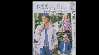 McCalls4385 denim jacket pattern hack Part3 [upl. by Kcuhc64]