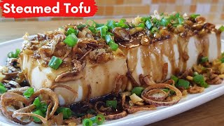 Steamed Tofu with Dried Shrimps Soft Tofu [upl. by Mines]