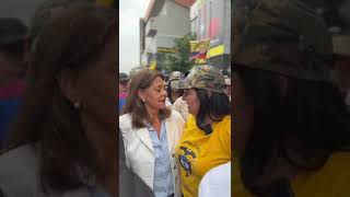 María Fernanda Cabal y Marta Lucia Ramírez en la Marcha21A  Bogotá [upl. by Ignatia]