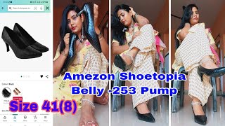 Amezon Shoetopia Belly 253 Pump Size8 41 USA Unboxsing and review [upl. by Lizned114]