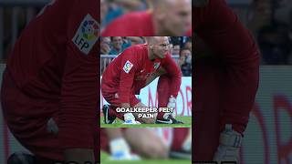 This Goalkeepers Leg is in Pain After Blocking Cristiano Ronaldos Penalty [upl. by Blumenfeld]