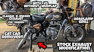 Classic K Indori on CLASSIC 350 REBORN Chrome Bronze  Reborn 350 Old Seat Modification Ideas  MxK [upl. by Rats945]