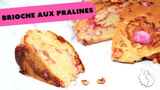 Brioche aux pralines roses  Mie moelleuse et astuce de façonnage [upl. by Armstrong]