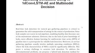 Leak Detection for Natural Gas Gathering Pipelines Under Multiple Operating Conditions Using RP 1dCo [upl. by Lessard]