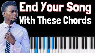 End your Song with these Chords  gospelpiano tutorial [upl. by Lenej]