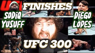 MMA GURU Reacts To EVERY UFC FINISH From Diego Lopes And Sodiq Yusuff [upl. by Ettennor10]