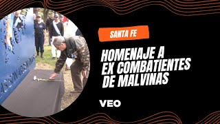 Se realizó un homenaje a ex combatientes de Malvinas en Santa Fe [upl. by Lotsirk]