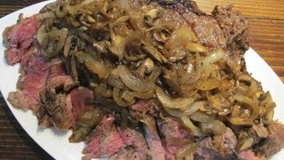 Oven Broiled Chicago Cut Steak [upl. by Nortna]