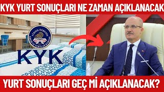 2024 KYK Yurt sonuçları ne zaman açıklanacak Yurt sonuçlarının açıklanma tarihi [upl. by Eseyt]