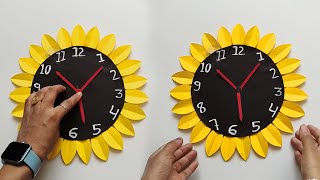 clock making using waste cardboard you never want to miss it  clock model ideas for school project [upl. by Aliekat]