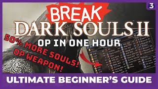 OP IN ONE HOUR  Dark Souls 2 Scholar of the First Sin Ultimate Beginners Guide  Rapier is OP [upl. by Ataymik]