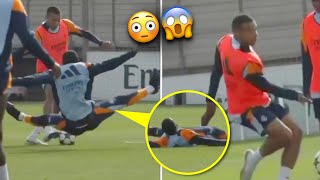 Rudiger CRAZY Tackle on Mbappe 😳 [upl. by Eicrad]