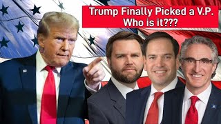 Trump Finally Picked a VP Who is it Politics Trump JoeBiden America Debates News [upl. by Zetroc]